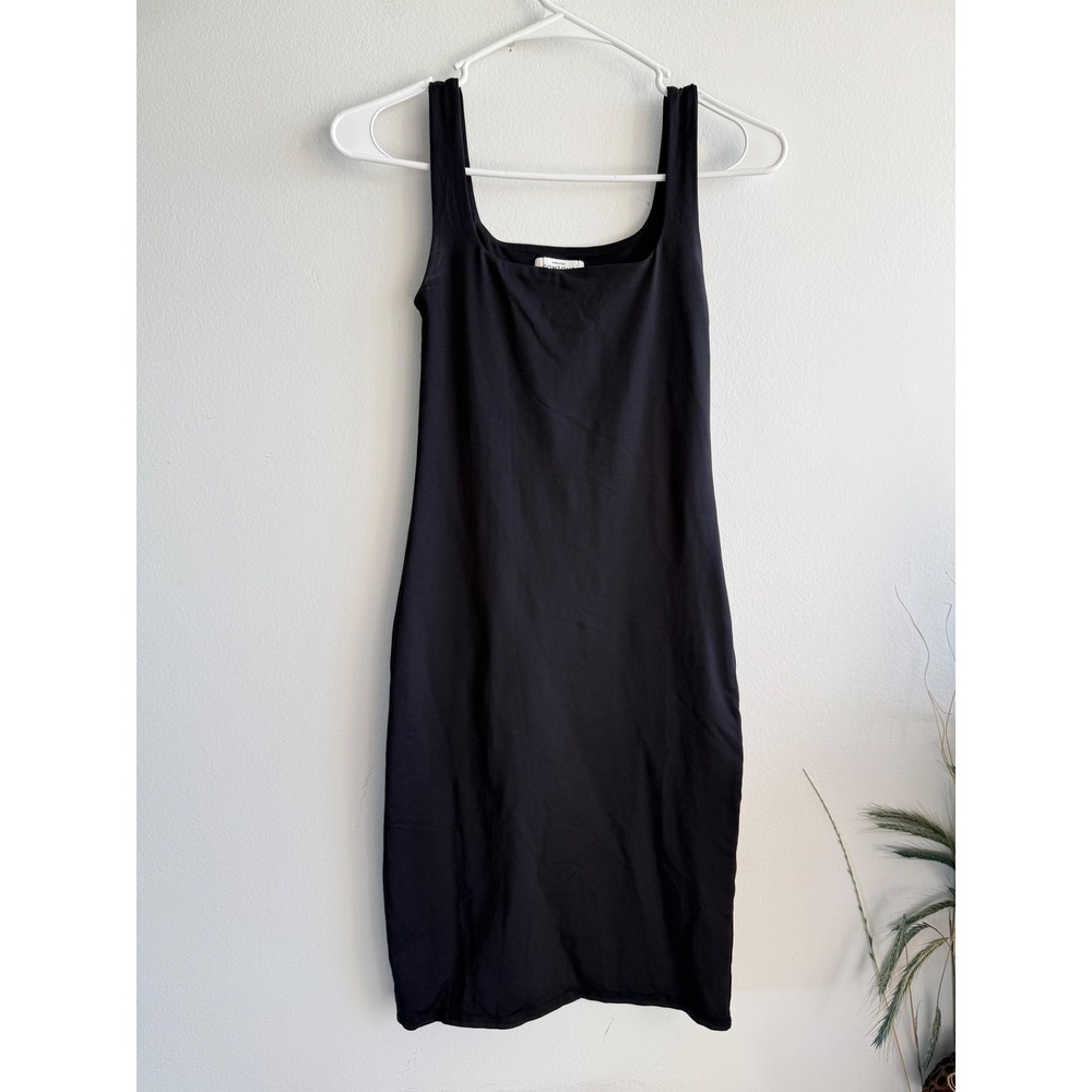 Babaton Contour Squareneck Mini Dress Black XS Sleeveless‎ Bodycon Aritzia